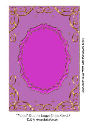 Mood Double Layer Plain Card 3