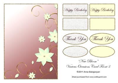 New Bloom Various Occasions Card Front 3