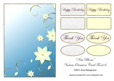 New Bloom Various Occasions Card Front 6