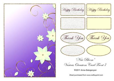 New Bloom Various Occasions Card Front 7