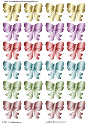 Mini Bow Embellishments 1