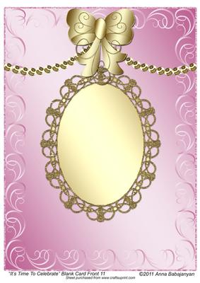 Its Time to Celebrate Blank Card Front 11