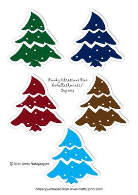 Funky Christmas Tree Embellishments/ Toppers