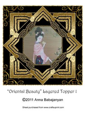 Oriental Beauty Layered Topper 1