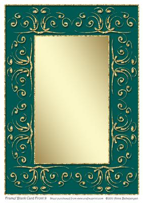 Frame / Blank Card Front 9