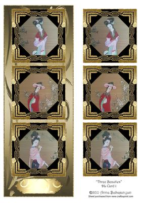 Three Beauties Dl Card 1