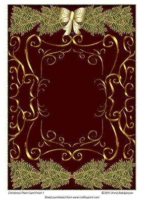 Christmas Plain Card Front 1