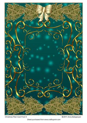 Christmas Plain Card Front 4