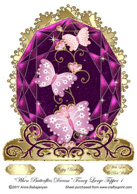 When Butterflies Dream Fancy Large Topper 1