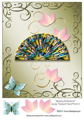 Beauty & Passion Large Topper /card Front 2
