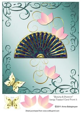 Beauty & Passion Large Topper /card Front 3