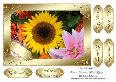 My Sunshine Various Occasions Floral Topper