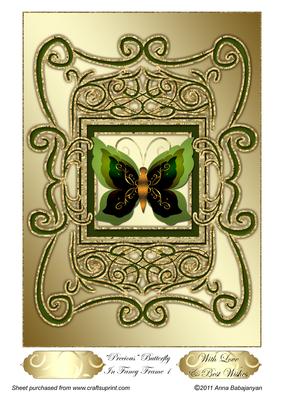Precious Butterfly in Fancy Frame 1
