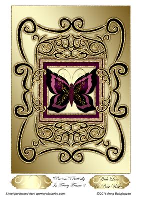 Precious Butterfly in Fancy Frame 3