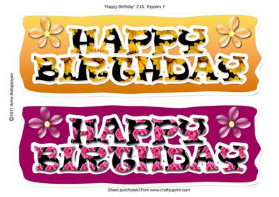 Happy Birthday 2 Dl Toppers 1