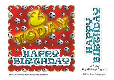 8 Today Boy Birthday Topper 3