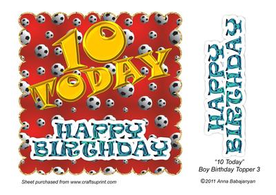 10 Today Boy Birthday Topper 3