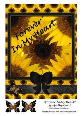 Forever in My Heart Sympathy Card