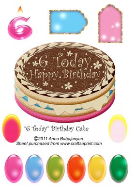 6 Today Birthday Cake