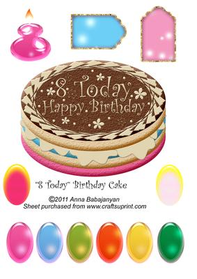 8 Today Birthday Cake