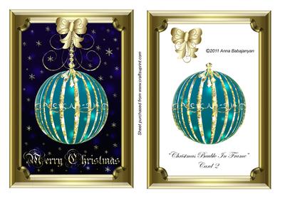 Christmas Bauble in Frame Card 2