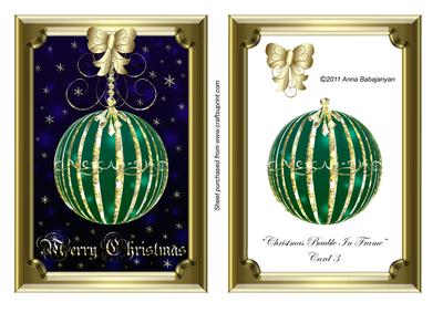 Christmas Bauble in Frame Card 3