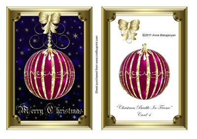 Christmas Bauble in Frame Card 4