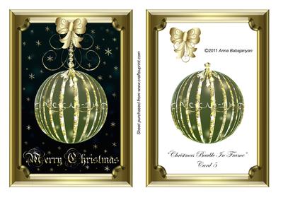 Christmas Bauble in Frame Card 5