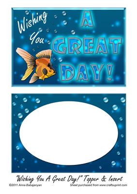 Wishing You a Great Day! Topper & Insert