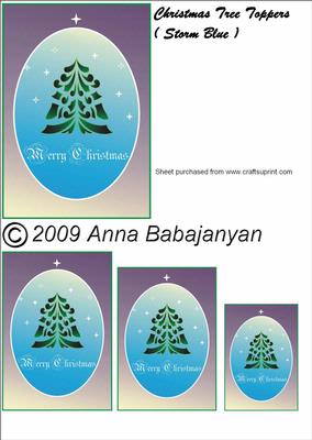 Christmas Tree Toppers ( Storm Blue)