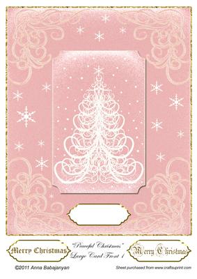 Peaceful Christmas Large Card Front 1