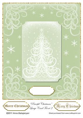 Peaceful Christmas Large Card Front 2