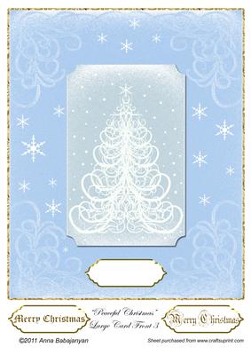 Peaceful Christmas Large Card Front 3