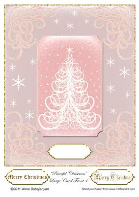 Peaceful Christmas Large Card Front 4