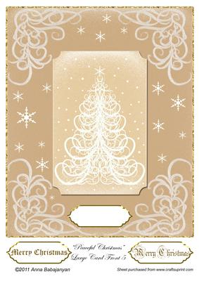 Peaceful Christmas Large Card Front 5