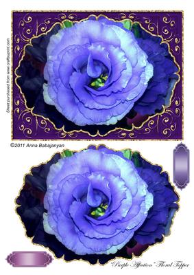 Purple Affection Floral Topper