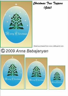 Christmas Tree Toppers (gold)