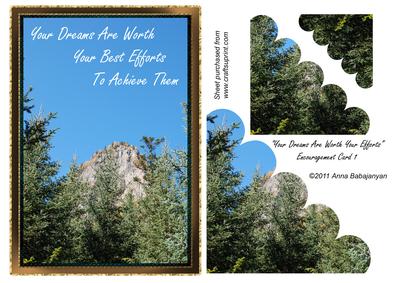 Your Dreams Are Worth Your Efforts Encouragement Card 1