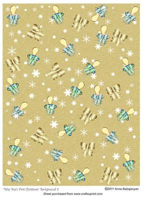 Baby Boys First Christmas Background 3
