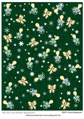 Baby Boys First Christmas Background 4