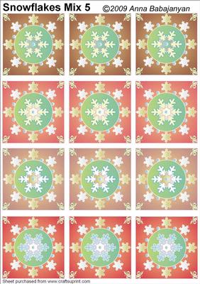 Snowflakes Mix 5