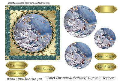 Quiet Christmas Morning Pyramid Topper 1