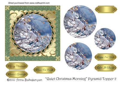 Quiet Christmas Morning Pyramid Topper 2