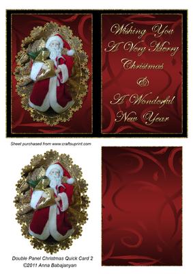 Double Panel Christmas Quick Card 2