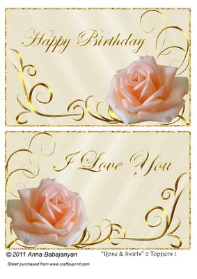 Rose & Swirls 2 Toppers 1