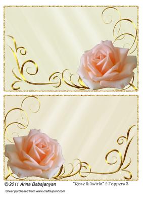 Rose & Swirls 2 Toppers 3