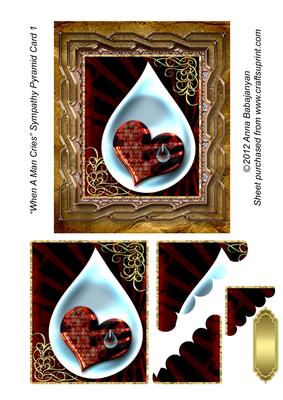 When a Man Cries Sympathy Pyramid Card 1