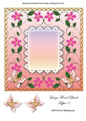 Large Floral Blank Topper 2