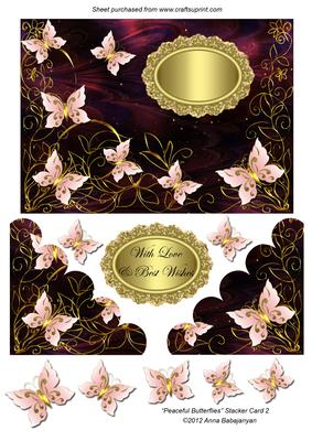 Peaceful Butterflies Stacker Card 2