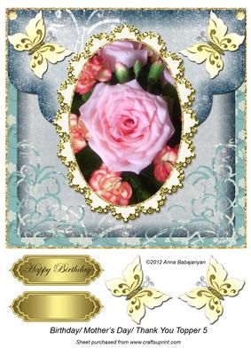 Birthday/ Mother's Day/ Thank You Topper 5